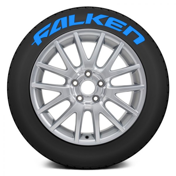 Tire Stickers® - Blue "Falken" Tire Lettering Kit