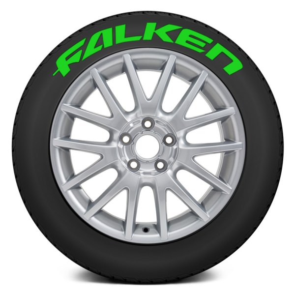 Tire Stickers® - Green "Falken" Tire Lettering Kit