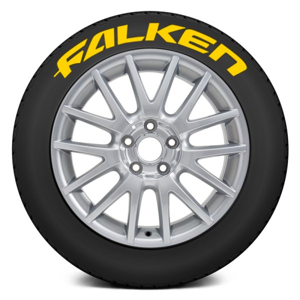 Tire Stickers® - Yellow "Falken" Tire Lettering Kit