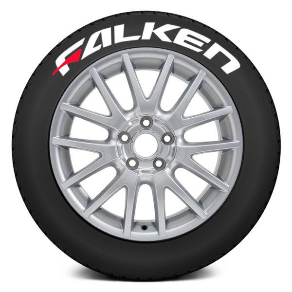 Tire Stickers® - White "Falken" Tire Lettering Kit