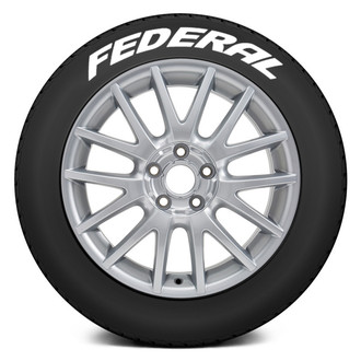 Tire Stickers® - White "Federal" Tire Lettering Kit