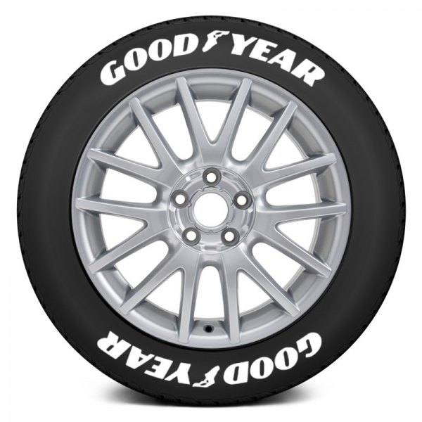 Tire Stickers® - White "Goodyear" Tire Lettering Kit