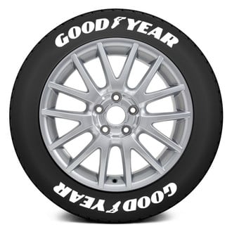 Tire Stickers® - White "Goodyear" Tire Lettering Kit