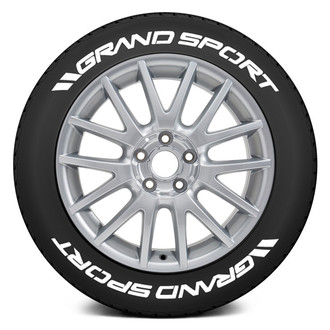 Tire Stickers® - White "Grand Sport" Tire Lettering Kit