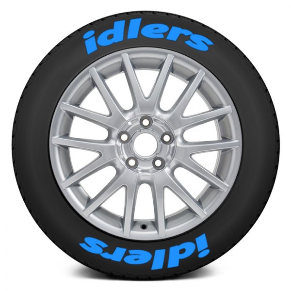 Tire Stickers® - Blue "Idlers" Tire Lettering Kit