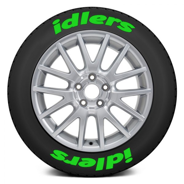 Tire Stickers® - Green "Idlers" Tire Lettering Kit