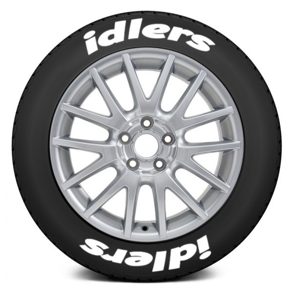 Tire Stickers® - White "Idlers" Tire Lettering Kit
