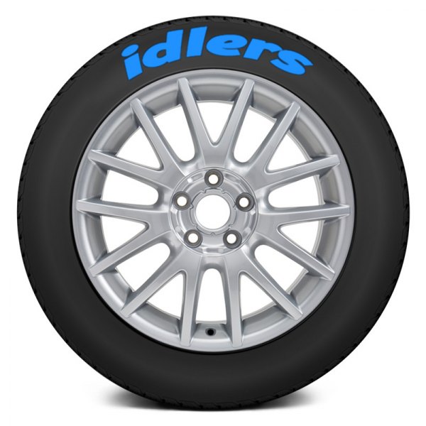 Tire Stickers® - Blue "Idlers" Tire Lettering Kit