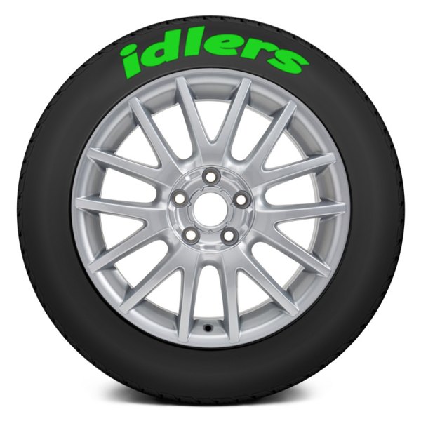 Tire Stickers® - Green "Idlers" Tire Lettering Kit