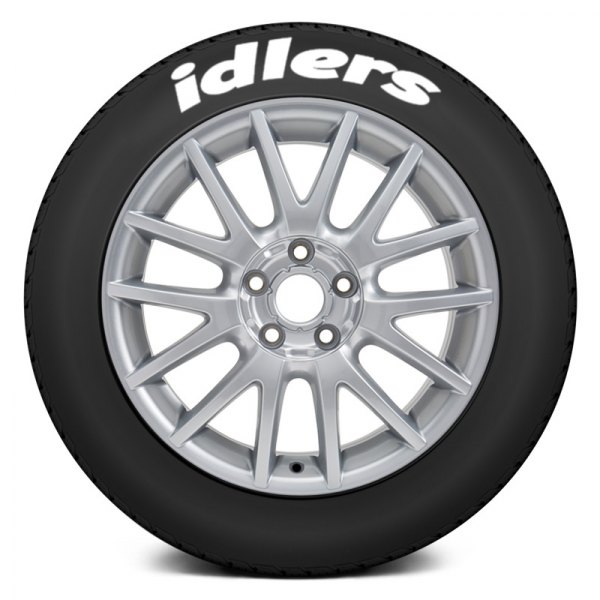 Tire Stickers® - White "Idlers" Tire Lettering Kit
