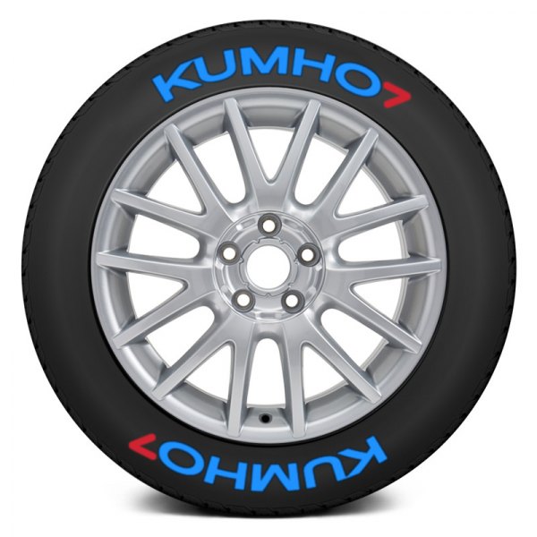 Tire Stickers® - Blue "Kumho" Tire Lettering Kit