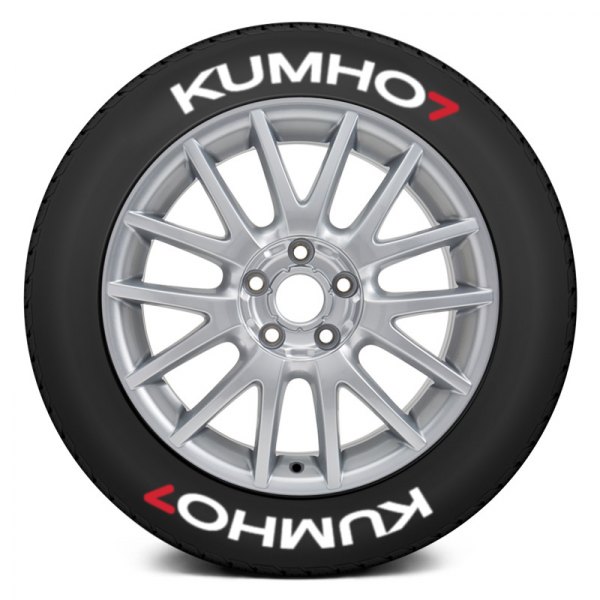 Tire Stickers® - White "Kumho" Tire Lettering Kit