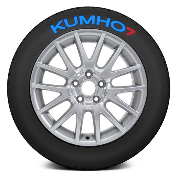 Tire Stickers® - Blue "Kumho" Tire Lettering Kit