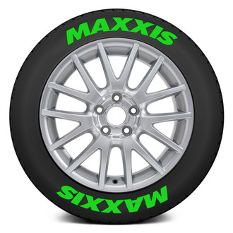 Tire Stickers® - Green "Maxxis" Tire Lettering Kit