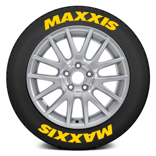 Tire Stickers® - Yellow "Maxxis" Tire Lettering Kit