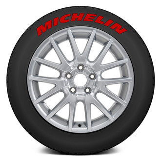 Tire Stickers® - Red "Michelin" Tire Lettering Kit