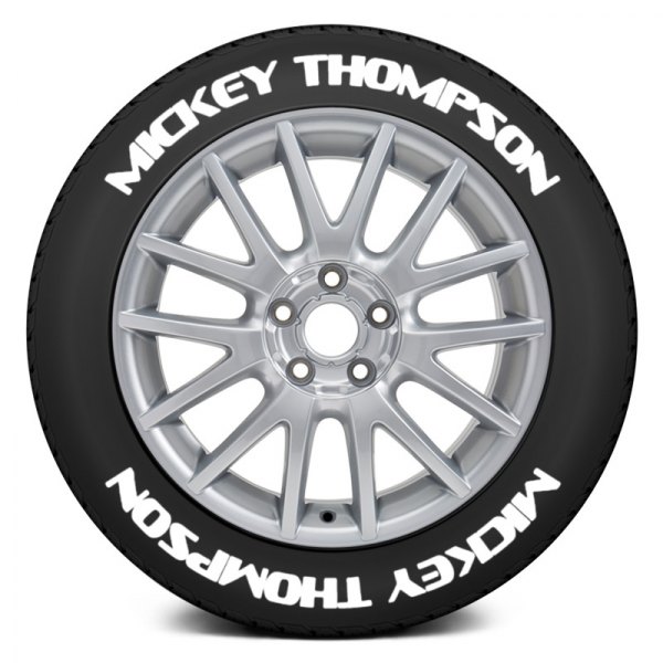 Tire Stickers® - White "Mickey Thompson" Tire Lettering Kit
