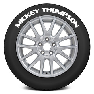 Tire Stickers® - White "Mickey Thompson" Tire Lettering Kit
