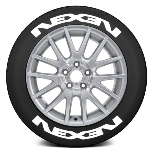 Tire Stickers® - White "Nexen" Tire Lettering Kit