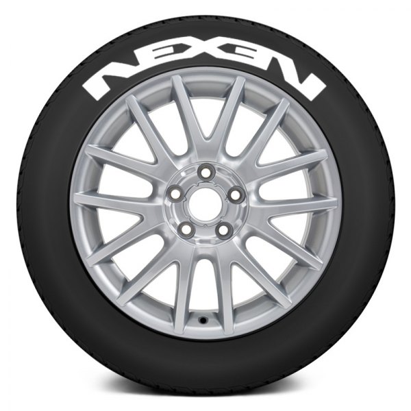 Tire Stickers® - White "Nexen" Tire Lettering Kit