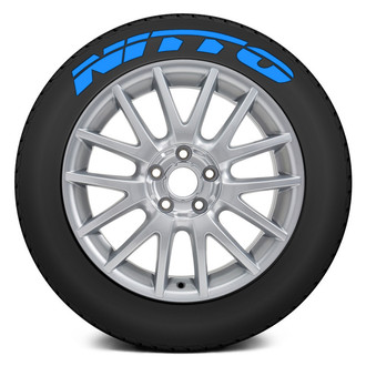 Tire Stickers® - Blue "Nitto" Tire Lettering Kit