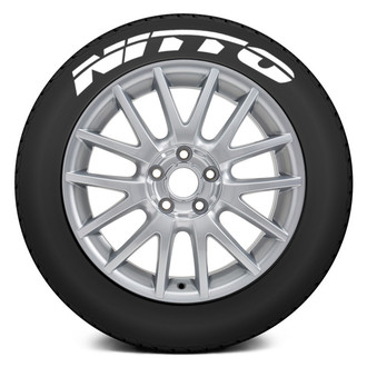 Tire Stickers® - White "Nitto" Tire Lettering Kit