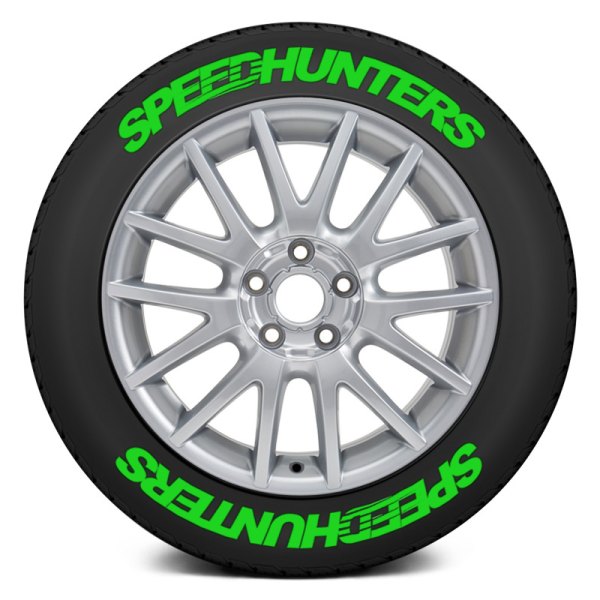 Tire Stickers® - Green "Speedhunters" Tire Lettering Kit