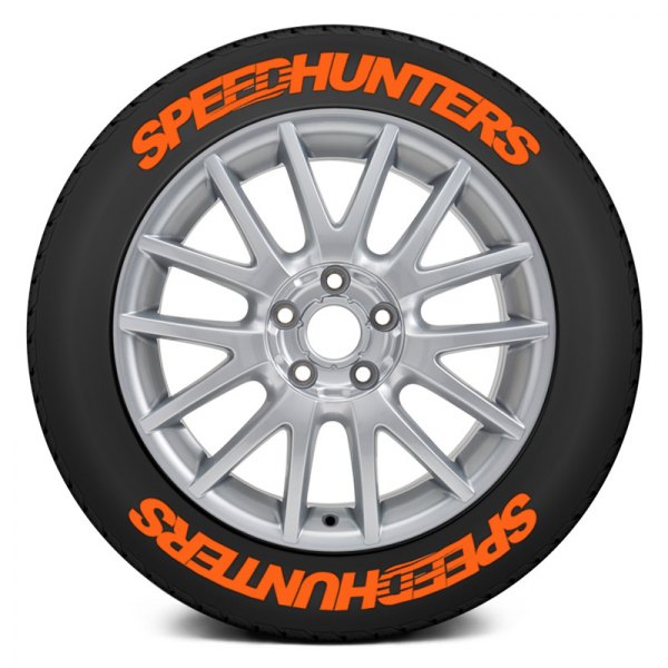 Tire Stickers® - Orange "Speedhunters" Tire Lettering Kit