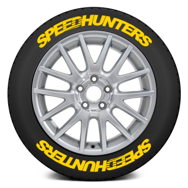 Tire Stickers® - Yellow "Speedhunters" Tire Lettering Kit