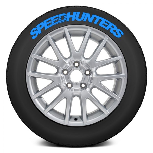 Tire Stickers® - Blue "Speedhunters" Tire Lettering Kit