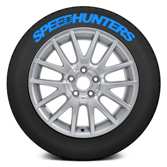 Tire Stickers® - Blue "Speedhunters" Tire Lettering Kit