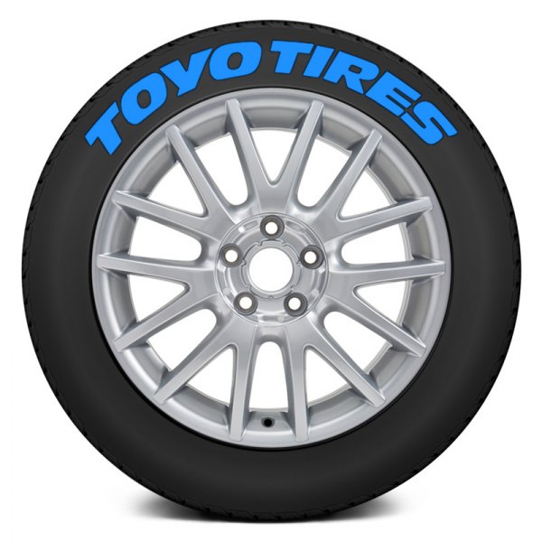 Tire Stickers® - Blue "Toyo Tires" Tire Lettering Kit