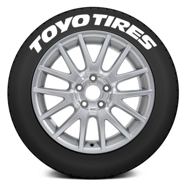 Tire Stickers® - White "Toyo Tires" Tire Lettering Kit