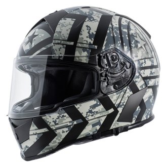 Torc t14b bluetooth integrated mako full face helmet 2024 with flag graphic