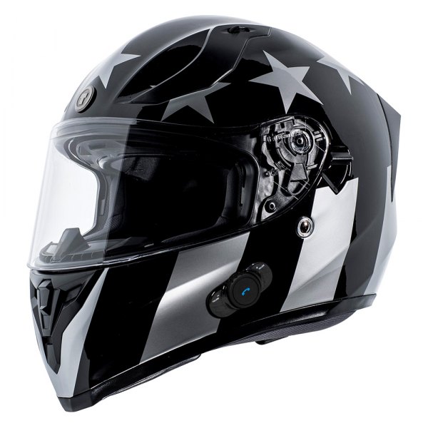 TORC® - T-15B Captain Shadow Full Face Helmet with Communication System