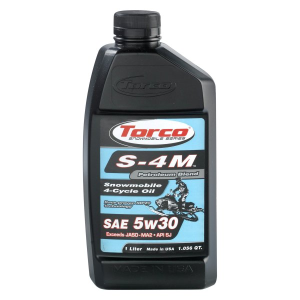 Torco® - S-4M SAE 5W-30 Semi-Synthetic Snowmobile Engine Oil, 1 Liter