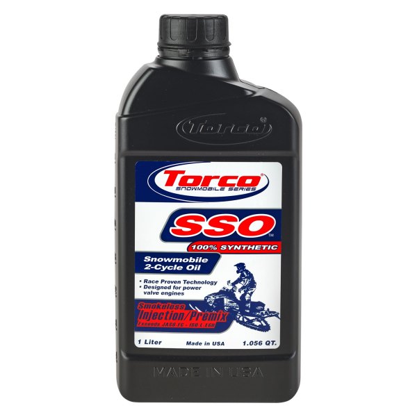 Torco® - SSO Snowmobile Synthetic 2T Engine Oil, 1 Liter x 12 Bottles