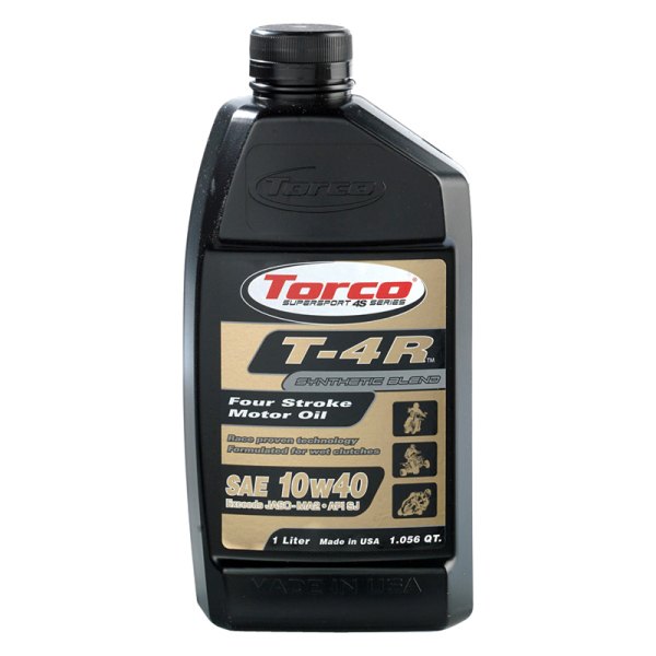 Torco® - T-4R SAE 10W-40 Semi-Synthetic Motor Oil, 1 Liter