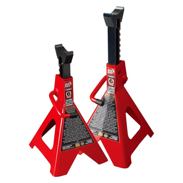 Torin® - Big Red™ 2-piece 6 t Steel Ratcheting Jack Stand Set