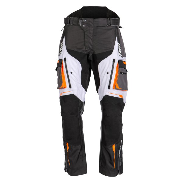 Tourmaster® - Highlander WP Pants (Medium (Tall), Black/Orange)
