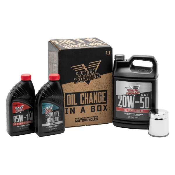 Twin Power® - SAE 20W-50 Full Synthetic Oil Change-In-A-Box