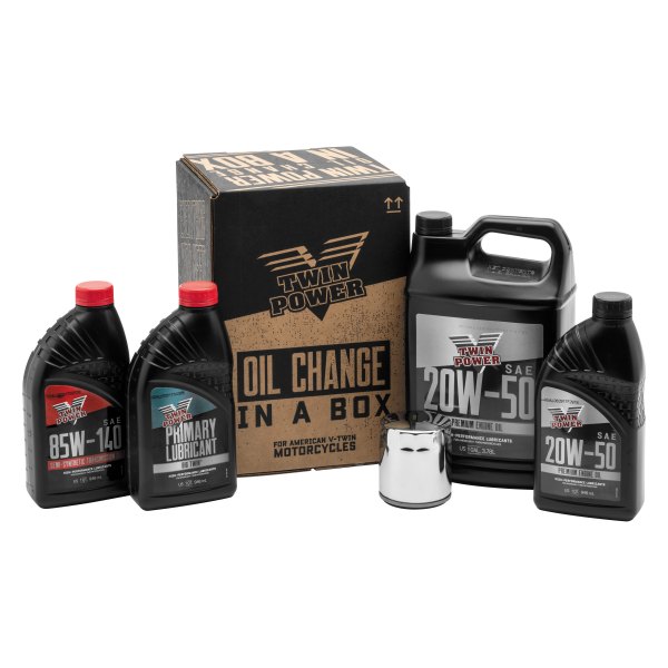 Twin Power® - SAE 20W-50 Full Synthetic Premium Oil Change-In-A-Box