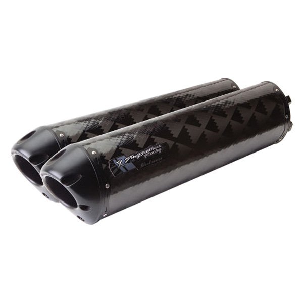  Two Brothers Racing® - M2 Black™ Carbon Flange-On Single Muffler On Vehicle