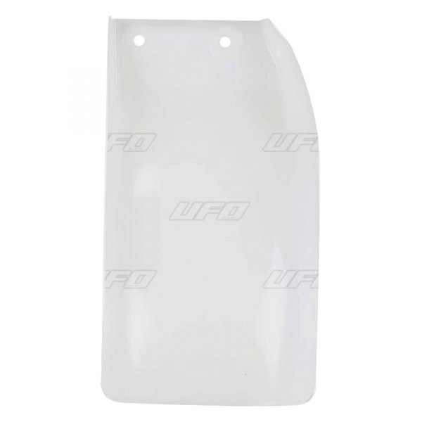 UFO Plast® - Rear White Plastic Shock Mud Plate