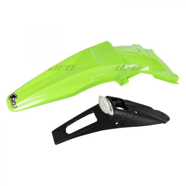 UFO Plast® - Rear Green Plastic Fender with LED Light