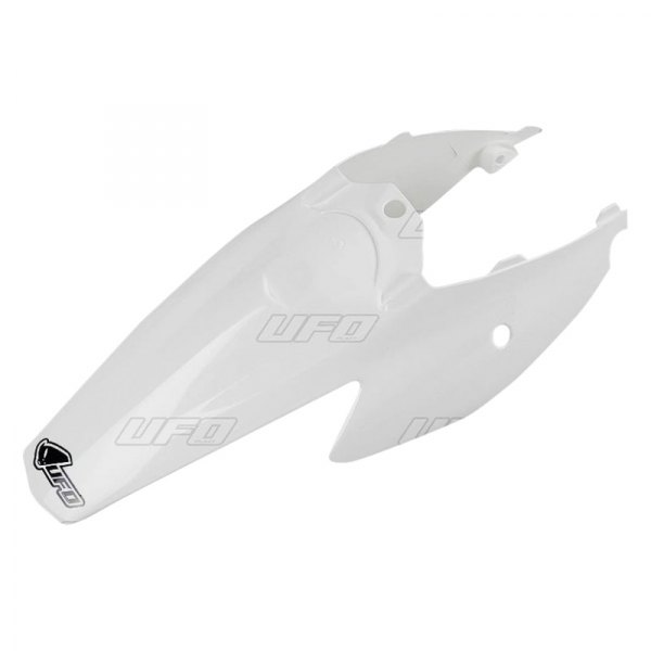 UFO Plast® - MX Rear White Plastic Fender with Side Panels