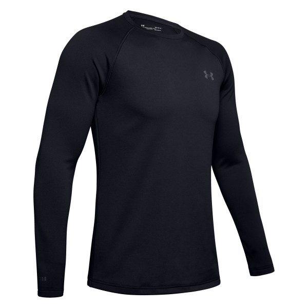 Under Armour® - Packaged Base 3.0 Crew Scent Control Long Sleeve Shirt (X-Large, Black)