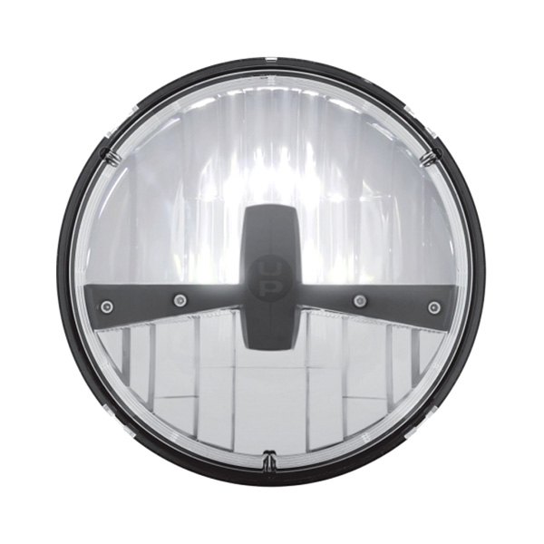 United Pacific® - 7" Round Black/Chrome LED Headlight