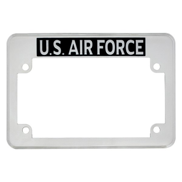 United Pacific® - "U.S. Air Force" Chrome Motorcycle License Plate Frame