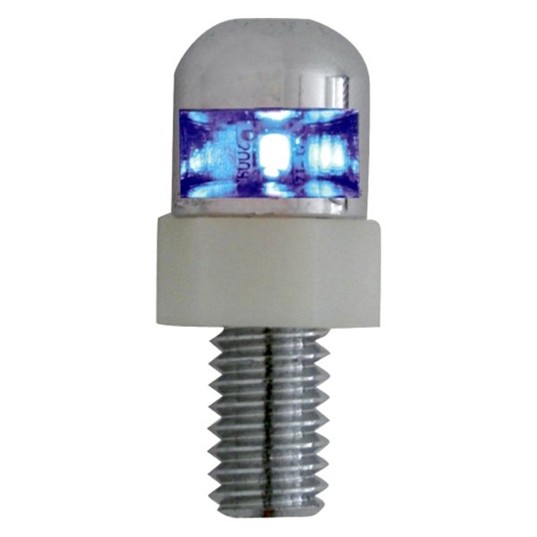 United Pacific® - Motorcycle License Plate Single LED Fasteners with Stainless Steel Housing